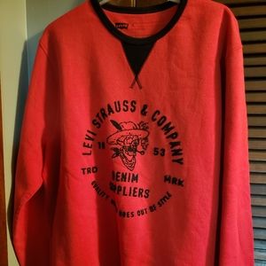 Levi Strauss Beaded Skull Sweatshirt XL Unisex